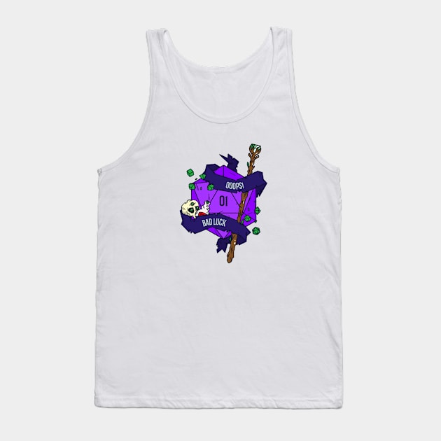Gamers Bad Luck Tank Top by Hardcore Gamer